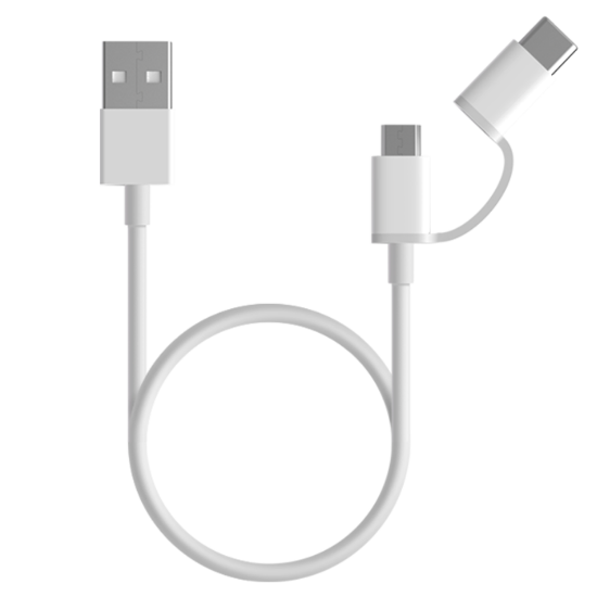 Picture of Mi 2-in-1 USB Cable Micro USB to Type C (30cm)