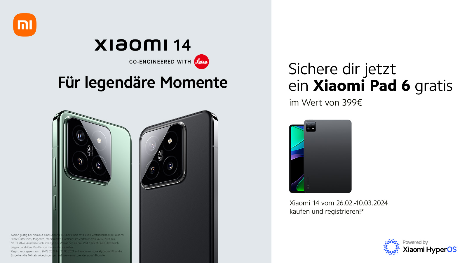 Xiaomi verkündet Verkaufsstart des neuen Xiaomi 14 mit Bundle-Aktion