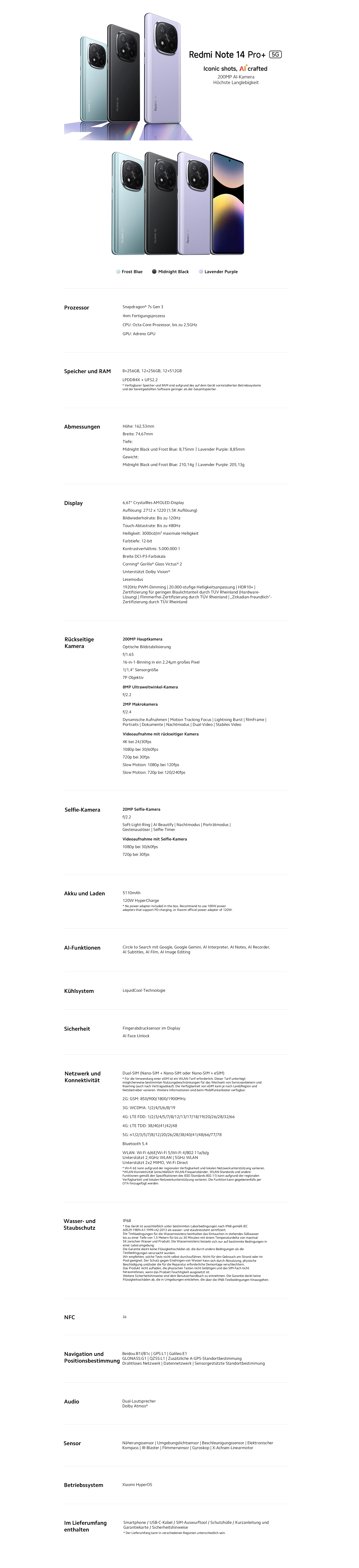 Redmi Note 14 Pro+ 5G - JETZT im autorisierten Onlineshop kaufen ...